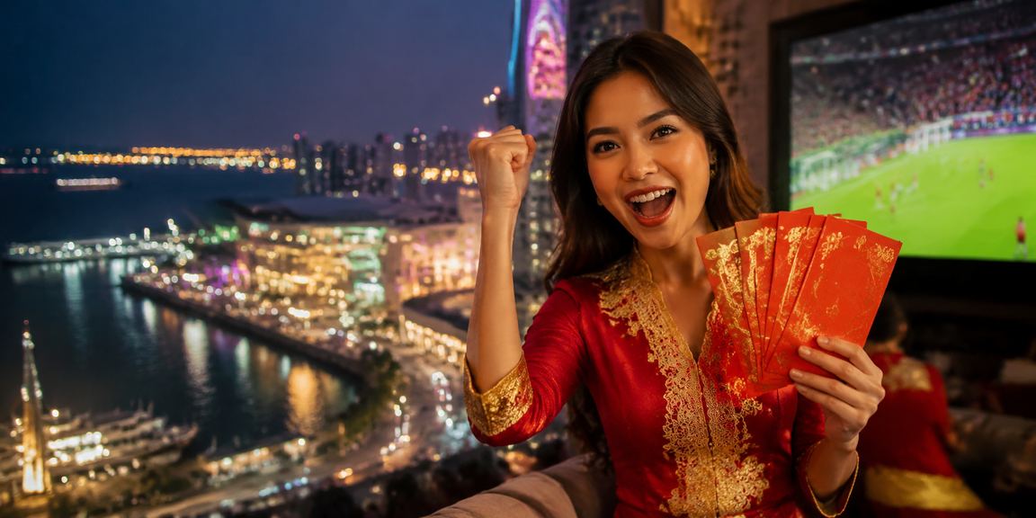 Sampul merah bonus perayaan Malaysia untuk promosi pertaruhan kriket